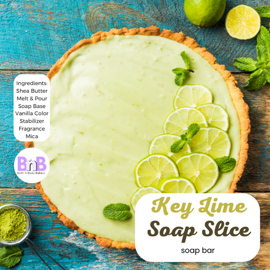 Key Lime Pie Soap Slice