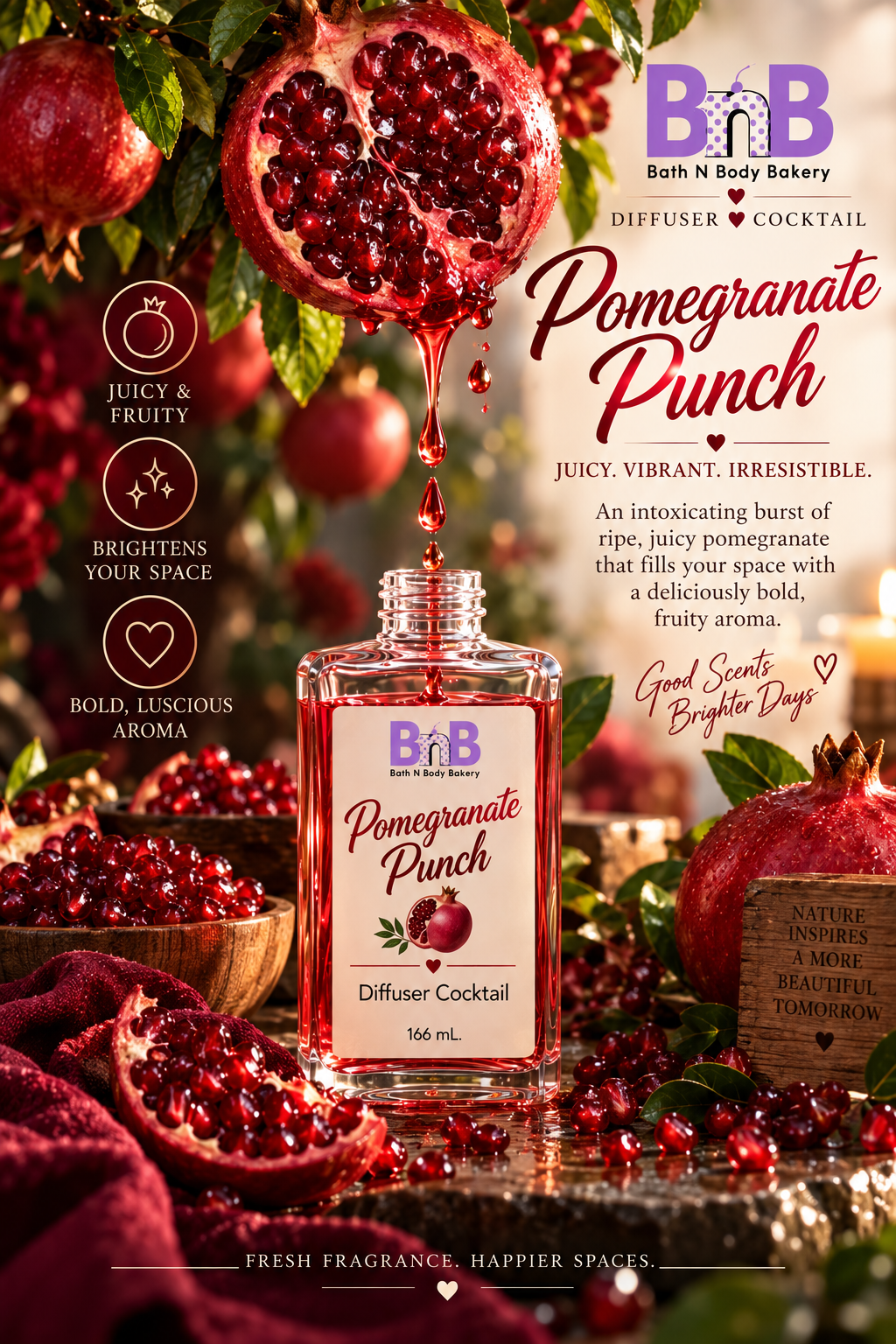 Pomegranate Punch Diffuser Cocktail