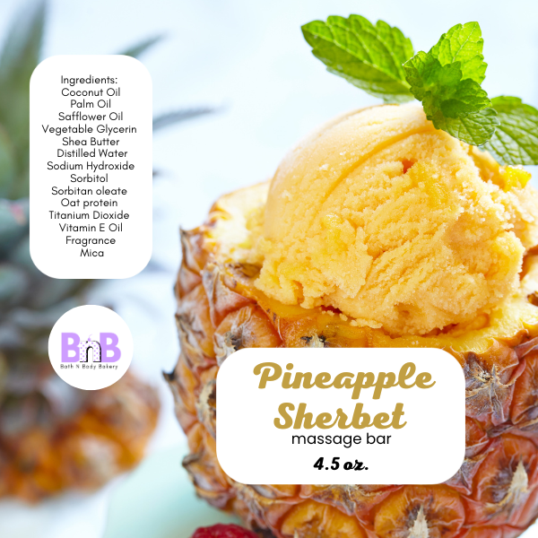 Pineapple Sherbet Massage Bar