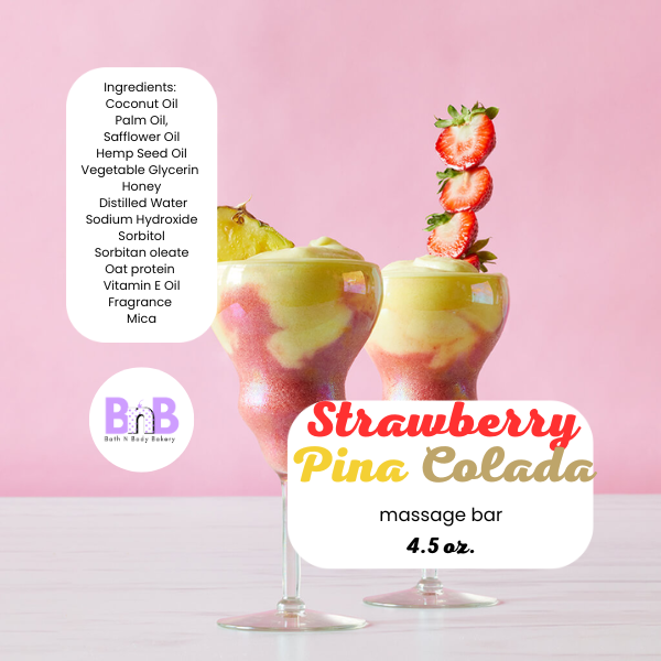 Strawberry Pina Colada Massage Bar