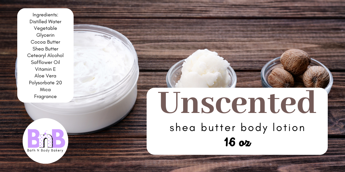 Shea Butter Body Lotion - Unscented